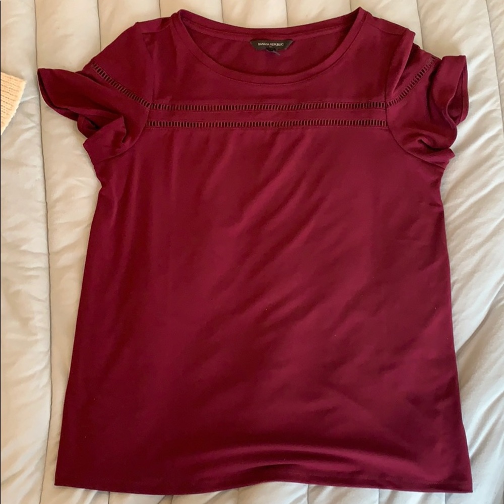 Burgundy Business Casual t-shirt
